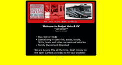 Desktop Screenshot of budgetautorvsales.com