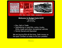 Tablet Screenshot of budgetautorvsales.com